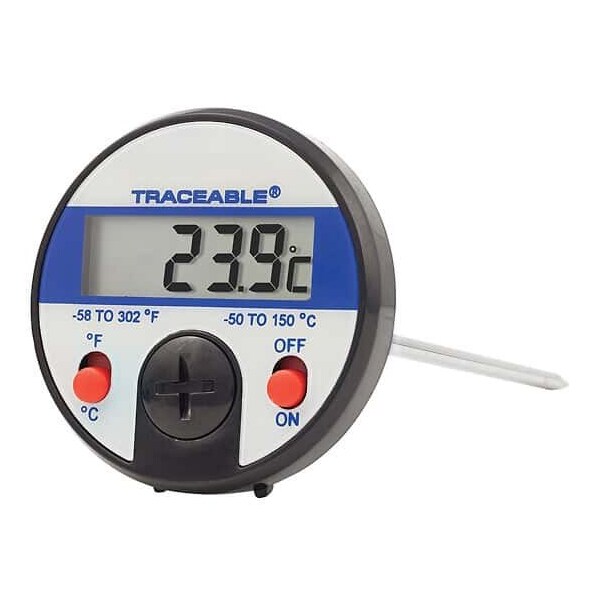 Traceable Jumbo-Display Thermom w/Pierci